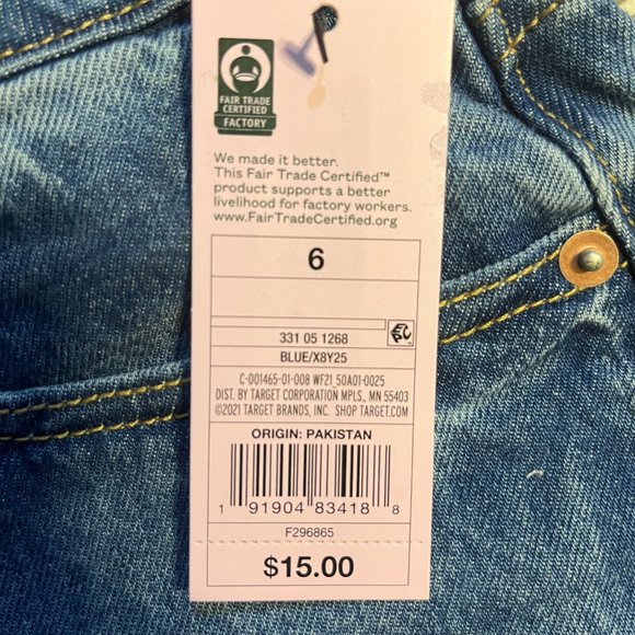 Wild Fable High Rise Embroidered Jean Shorts - Picture 3 of 9